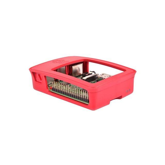 Raspberry Pi Raspberry Pi 2519567 accessoire pour carte de développent Logement Rouge, Blanc