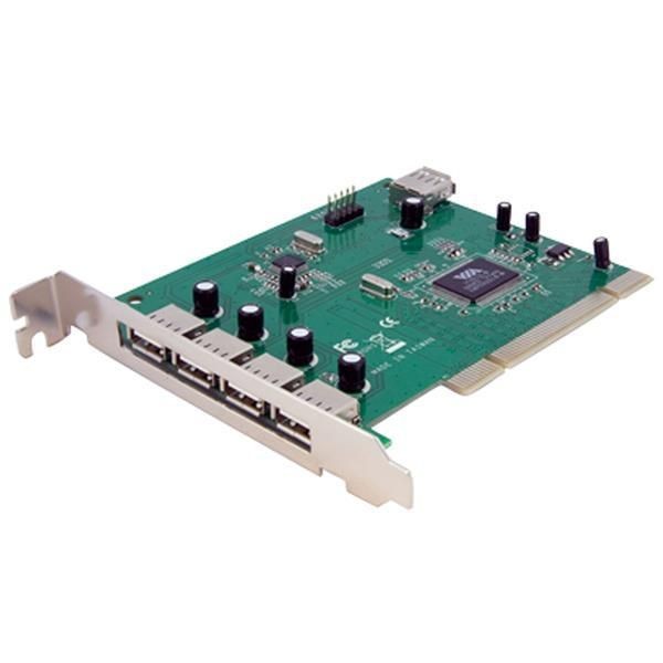 Startech - Carte Adaptateur PCI vers 7 Ports USB 2.0 - Carte Contrôleur USB