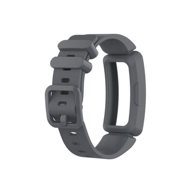Wewoo - Bracelet pour montre connectée en silicone Smartwatch Fitbit Inspire HR Gris Wewoo  - Montre et bracelet connectés