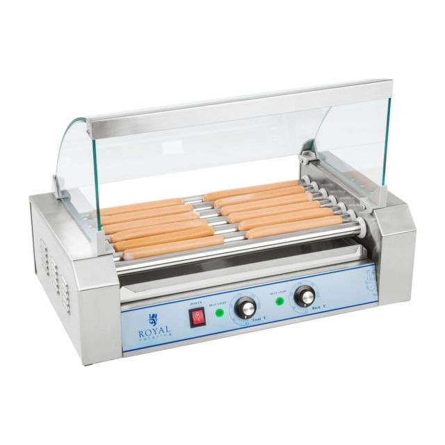Helloshop26 - Appareil machine à hot dog professionnelle inox 12 saucisses 1 400 watts 3614090 - Hot dog