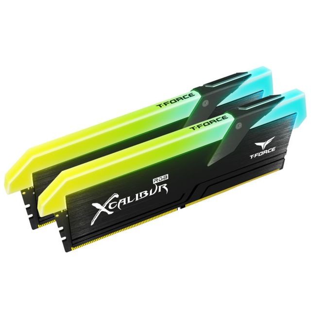 RAM PC Fixe T-Force Xcalibur General Edition - 2 x 8 Go - DDR4 3600 MHz - RGB - Noir