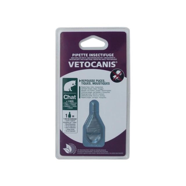 Anti-parasitaire pour chien Vetocanis VETOCANIS Pipette insectifuge - Pour chat