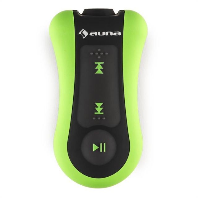 Auna auna Hydro 8 Lecteur MP3 étanche 8 GB IPX-8 Clip Ecouteurs inclus - vert auna