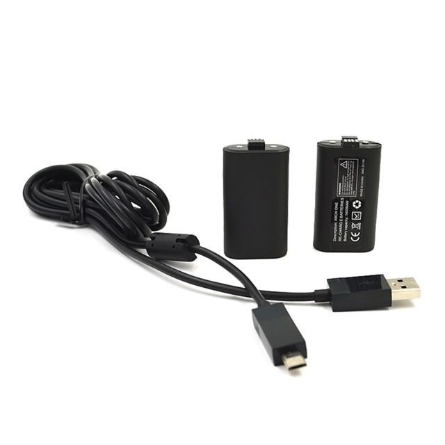 marque generique - Jeu de câbles de charge de batterie de contrôleur sans fil Kit de jeu et de charge pour XBOX ONE - Autres Accessoires Xbox One