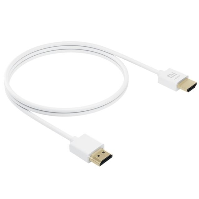 Wewoo - Cable HDMI Xiaomi 4K HD HDMI Câble de données TV vidéo avec fiche plaquée or 24K, support 3D, longueur: 3 m - Câble HDMI