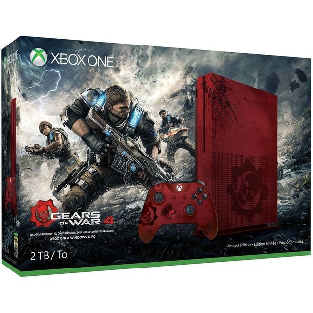 Console Xbox One Microsoft Xbox One S - Edition limitée Gears of War 4
