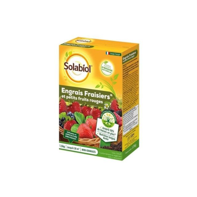 Solabiol - SOLABIOL SOFRAY15 Engrais Fraisiers Et Petits Fruits - 1,5 Kg - Solabiol