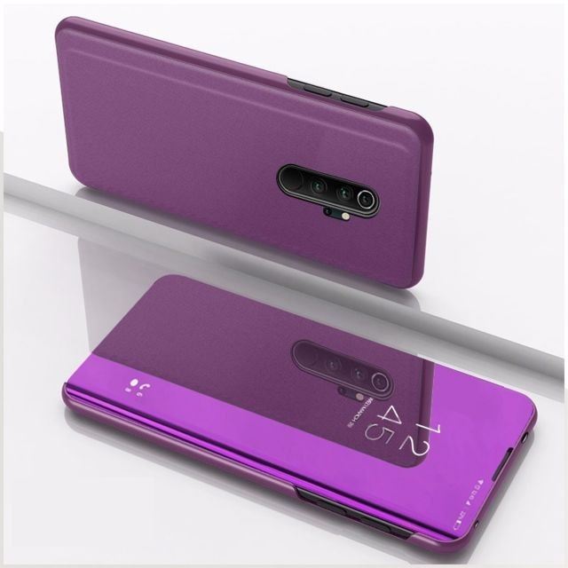 Wewoo - Coque Rigide Pour Xiaomi Redmi Note 8 Pro Miroir de placage horizontal cuir Flip avec étui support violet Wewoo  - Accessoires Samsung Galaxy Note 8 Accessoires et consommables