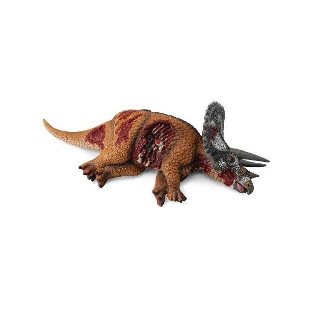 Figurines Collecta - Figurine Dinosaure : Triceratops couché Figurines Collecta  - Marchand Zoomici