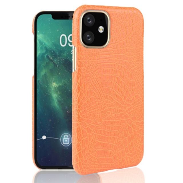 marque generique - Etui en PU crocodile dur orange pour votre Apple iPhone 6.5 pouces (2019) marque generique  - Marchand Magunivers