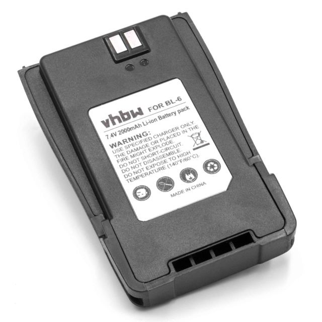 Vhbw - vhbw Li-Ion batterie 2000mAh (7.4V) pour radio talkie-walkie Baofeng UV-B5, UV-B6 - Accessoire Smartphone Vhbw