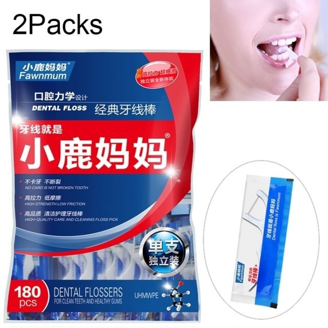Wewoo - Paquet de 2 paquets cure-dents Fawnmum sécurité dentaire ultra-fine - Accessoires Hygiène dentaire