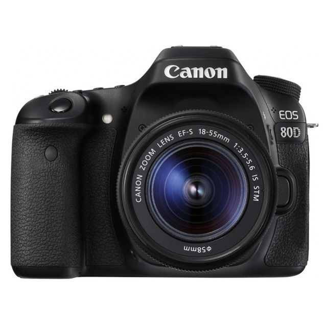 Canon - PACK CANON EOS 80D + 18-55 IS STM - Appareil photo avec zoom puissant