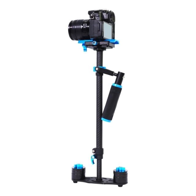 Wewoo - Stabilisateur bleu pour DSLR et DV Digital Video & Cameras, capacité 0.5-3kg tenu dans la main de fibre de carbone de S60T 38.5-61cm Wewoo  - Trépied et fixation photo vidéo
