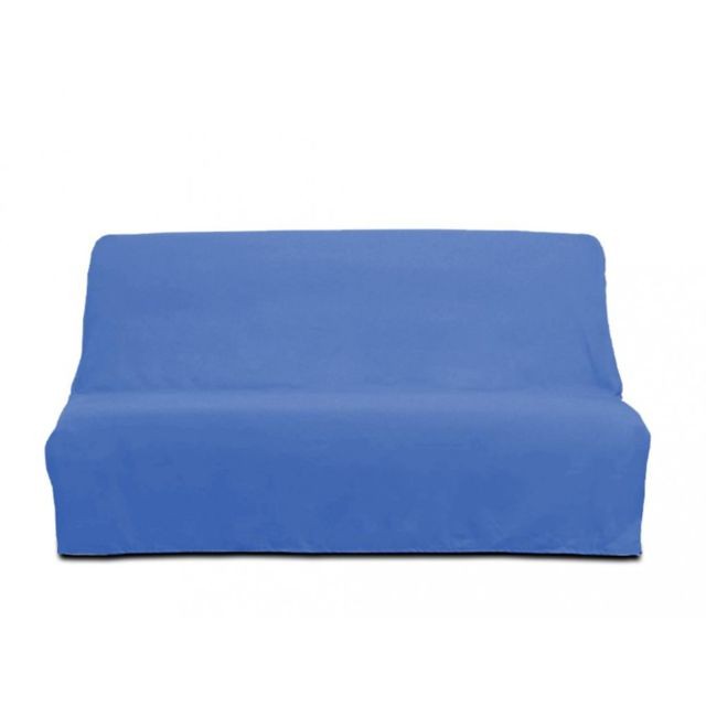 Housses canapés, chaises Soleil D'Ocre Housse clic-clac en coton PANAMA bleu