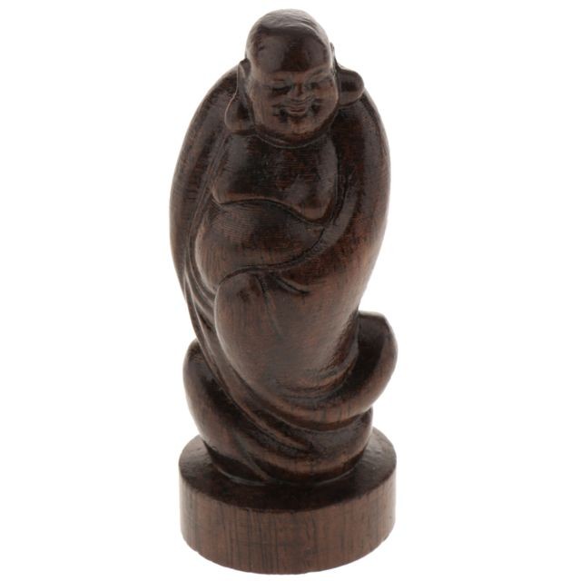 marque generique - Bouddha d'ornement à la maison d'intérieur de bureau d'accessoires de bénédiction de métier en bois marque generique  - Petite maison bois