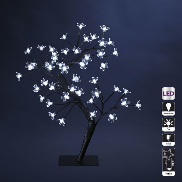 Feeric Christmas - Arbre lumineux Led à poser Prunus 48 Led - Blanc Feeric Christmas  - arbre lumineux Maison