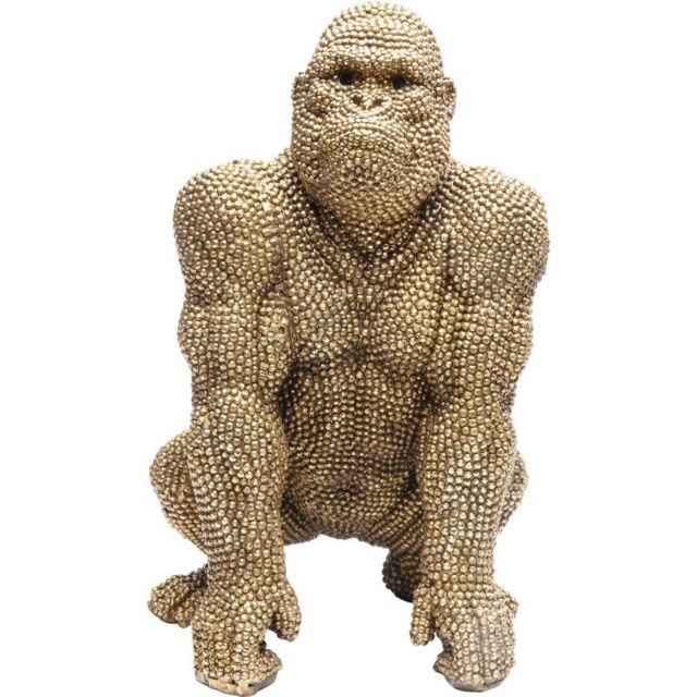 Karedesign - Déco gorilla strass dorés 46cm Kare Design Karedesign  - Statues Karedesign