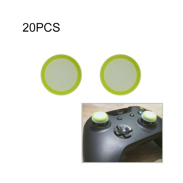 Wewoo - Housse de protection en silicone lumineuse 20 PCS pour manette jeu pour PS4 / PS3 / PS2 / XBOX360 / XBOXONE / WIIU (verte) - Manettes ps3