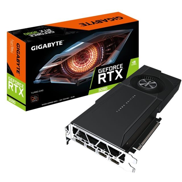 Gigabyte -GeForce RTX™ 3090 TURBO - 24Go Gigabyte  - Carte Graphique NVIDIA 24 go