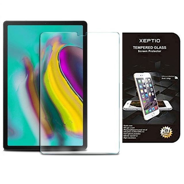 Protection écran tablette Xeptio Samsung Galaxy Tab S5e 10,5 2019 Wifi - 4G/LTE : Protection d'écran en verre trempé - Tempered glass Screen protector
