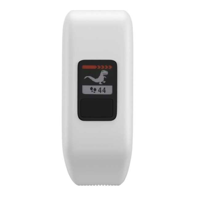 Wewoo Bracelet pour montre connectée Dragonne Sport en silicone Garmin Vivofit JRTaille Grand Blanc