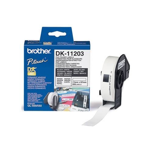 Brother - DK11204  - Étiquettes multi-usage 17 x 54 mm Brother  - Cartouche, Toner et Papier