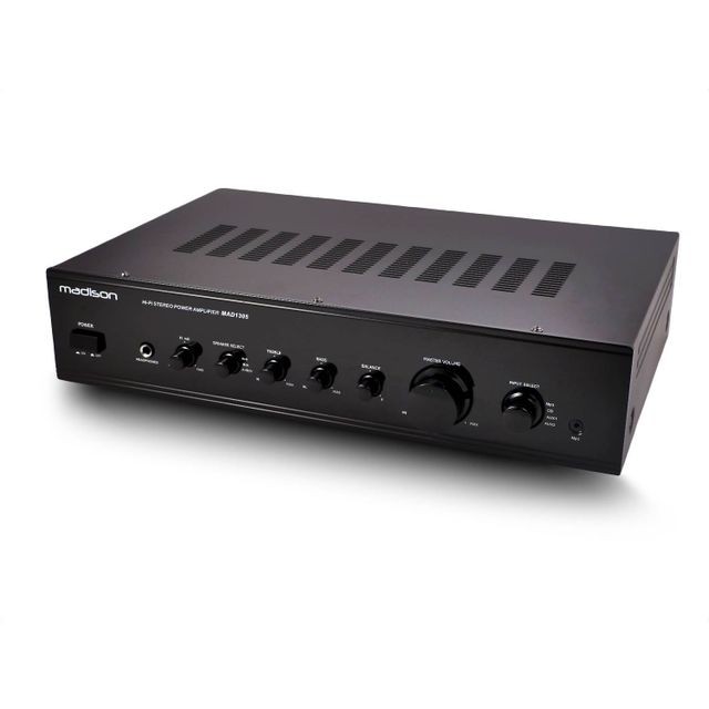 Madison - Amplificateur HIFI Stéréo noir 180 Watts MP3 Madison MAD1305BK - Ampli