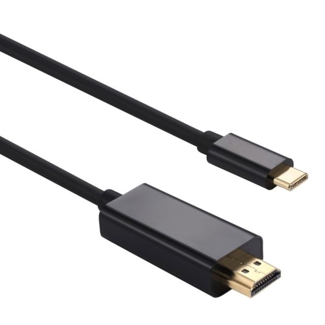 Wewoo - Câble adaptateur mâle 1,8 m HDMI vers USB-C / Type-C - Câble HDMI