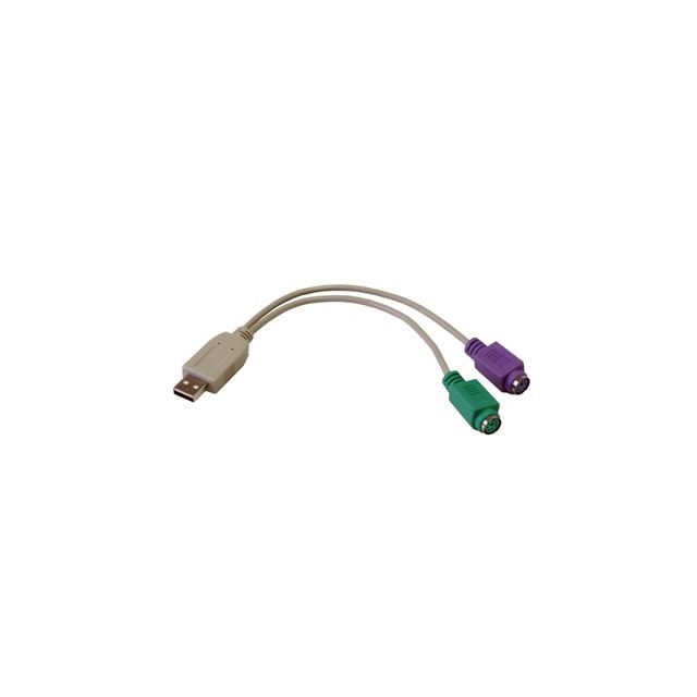 Mcl - MCL Câble adaptateur USB pour clavier et souris PS2 - Adaptateur TNT