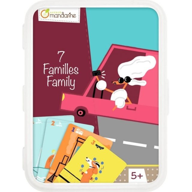 Avenue Mandarine - Jeux de cartes - Jeu des 7 familles Avenue Mandarine  - Jeu 7 familles