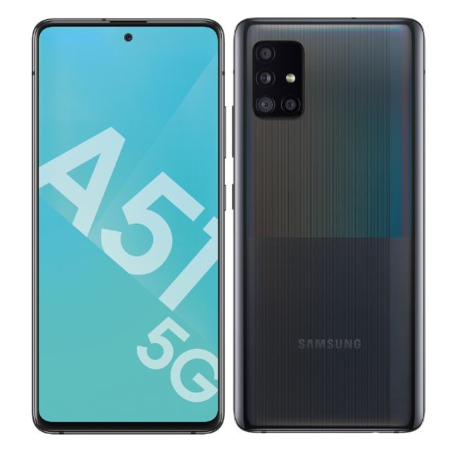 Samsung -A51 - 5G - 128 Go - Noir Prismatique Samsung  - Ecran de plus de 6,5" Téléphonie