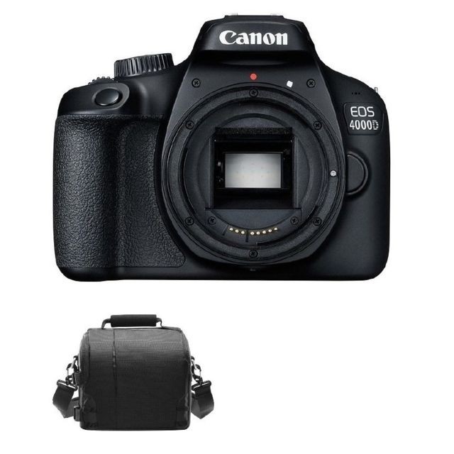 Canon - CANON EOS 4000D Body Black + camera Bag - Reflex Numérique
