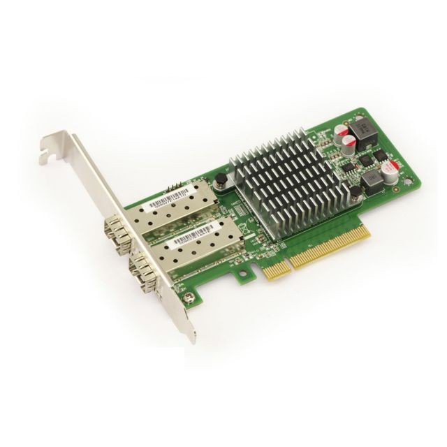 Kalea-Informatique - Carte Controleur 2 Ports 10 Gigabit Ethernet sur Port PCIe 8X - Interface SFP+ - CHIPSET 82599ES - Carte Contrôleur