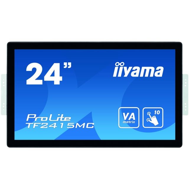 Moniteur PC Iiyama iiyama ProLite TF2415MC-B2 moniteur à écran tactile 60,5 cm (23.8"") 1920 x 1080 pixels Noir Plusieurs pressions Multi-utilisateur