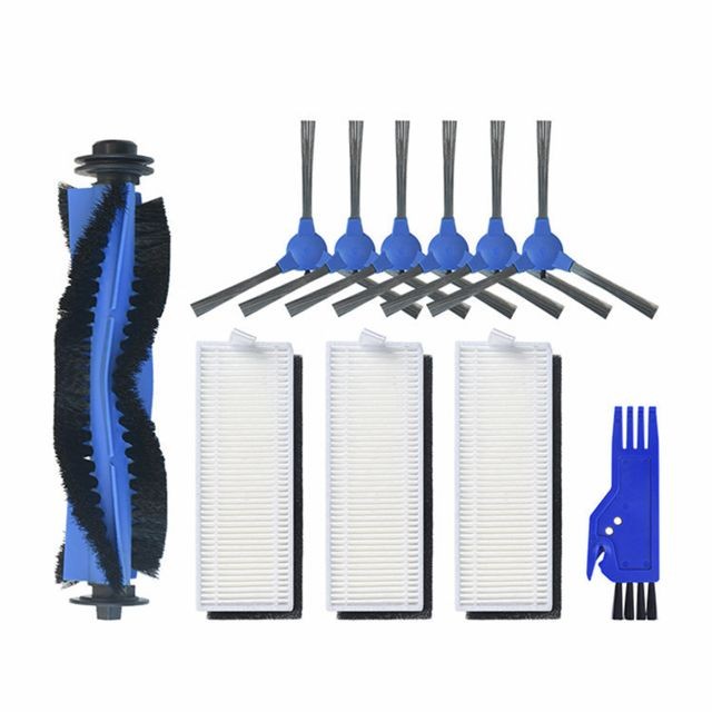 Generic - 3paires Brosses latérales+3pcs filtres+1pc peigne bleue+1pc brosse à rouleau pour Conga Robot 1090 Aspirateur Generic  - Marchand Lichi008 2