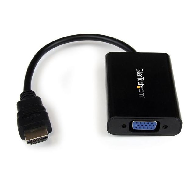 Startech - StarTech.com Câble adaptateur / Convertisseur HDMI vers VGA avec audio - Mâle / Femelle - Noir Startech   - Convertisseur Audio et Vidéo