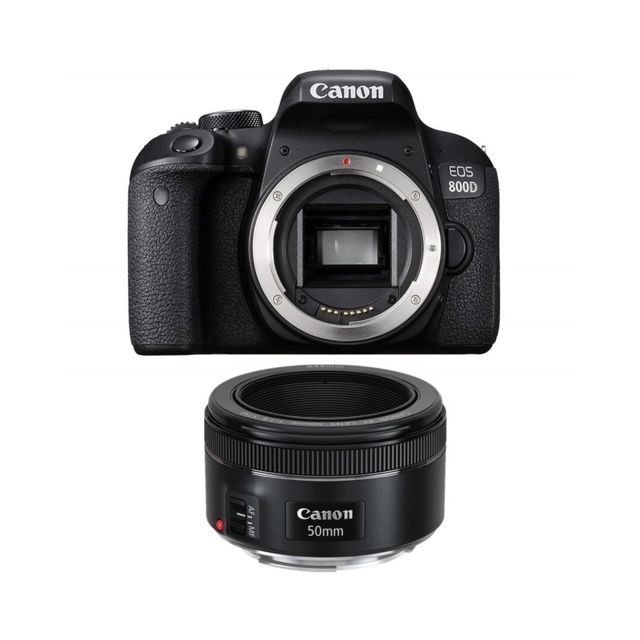 Canon - CANON EOS 800D + EF 50mm F1.8 STM - Reflex Numérique