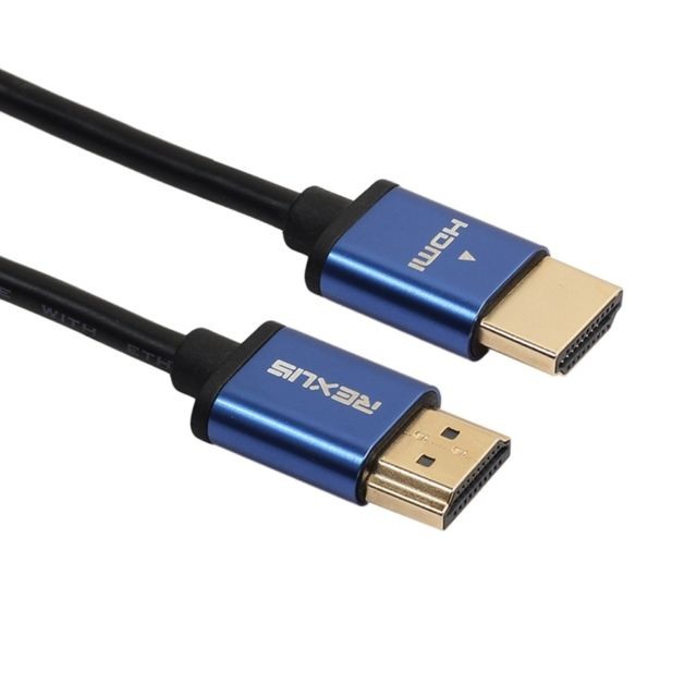 Wewoo Câble 5 m HDMI 1.4 Version 1080P Alliage D'aluminium Shell Ligne Tête HDMI Mâle à HDMI Audio Vidéo Connecteur D'adaptateur