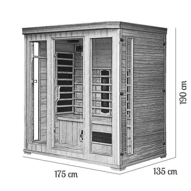 Saunas à chaleur infrarouge Concept Usine 1390