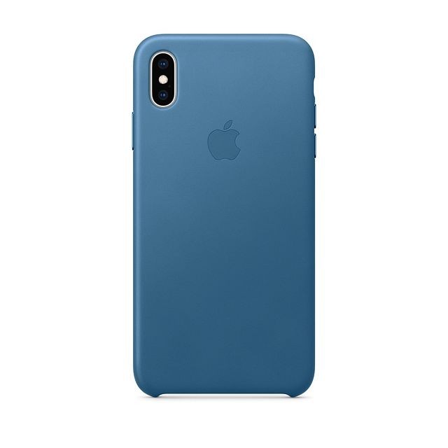 Apple - iPhone XS Max Leather Case - Bleu Cape Cod Apple  - Accessoires iPhone Accessoire Smartphone