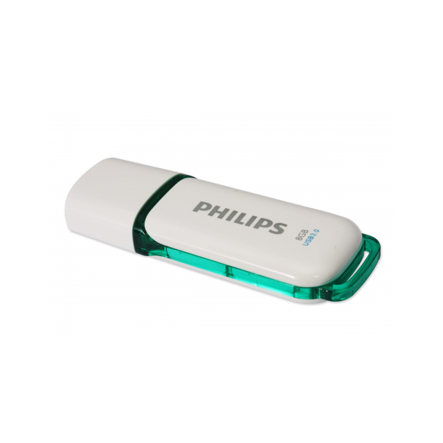 Philips - Clé USB 2.0 Snow Edition - 8 Go - PHM08GBS2 - Blanc/Vert Philips  - Clés USB Philips