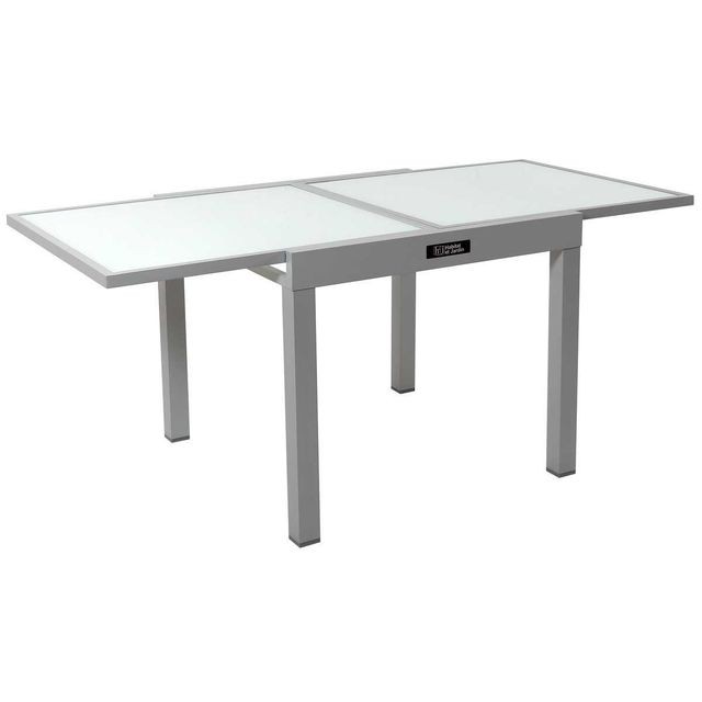 Tables de jardin Habitat Et Jardin Table de jardin aluminium extensible  Porto 8  - Phoenix - Argent