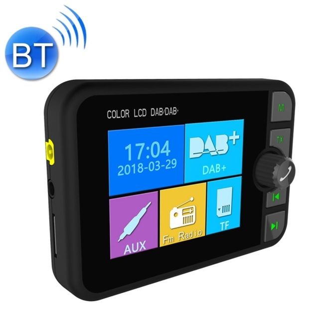Wewoo - Transmetteur FM Auto DAB-C6 Voiture DAB Récepteur radio numérique Bluetooth Lecteur MP3 FM - TV, Home Cinéma