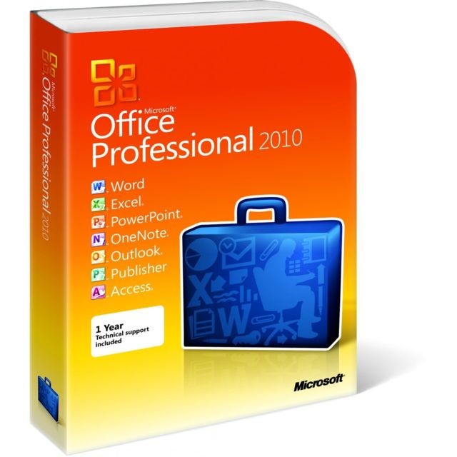 Microsoft - Microsoft Office Professionnel 2010 Microsoft  - Bureautique et Utilitaires