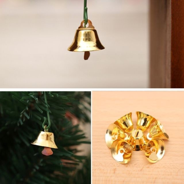 Wewoo - Boules & guirlandes de Noël or 50 pcs décoration arbre de petites cloches fournitures de décoration, taille: 2 * 2 cm Wewoo  - Boules de noel or