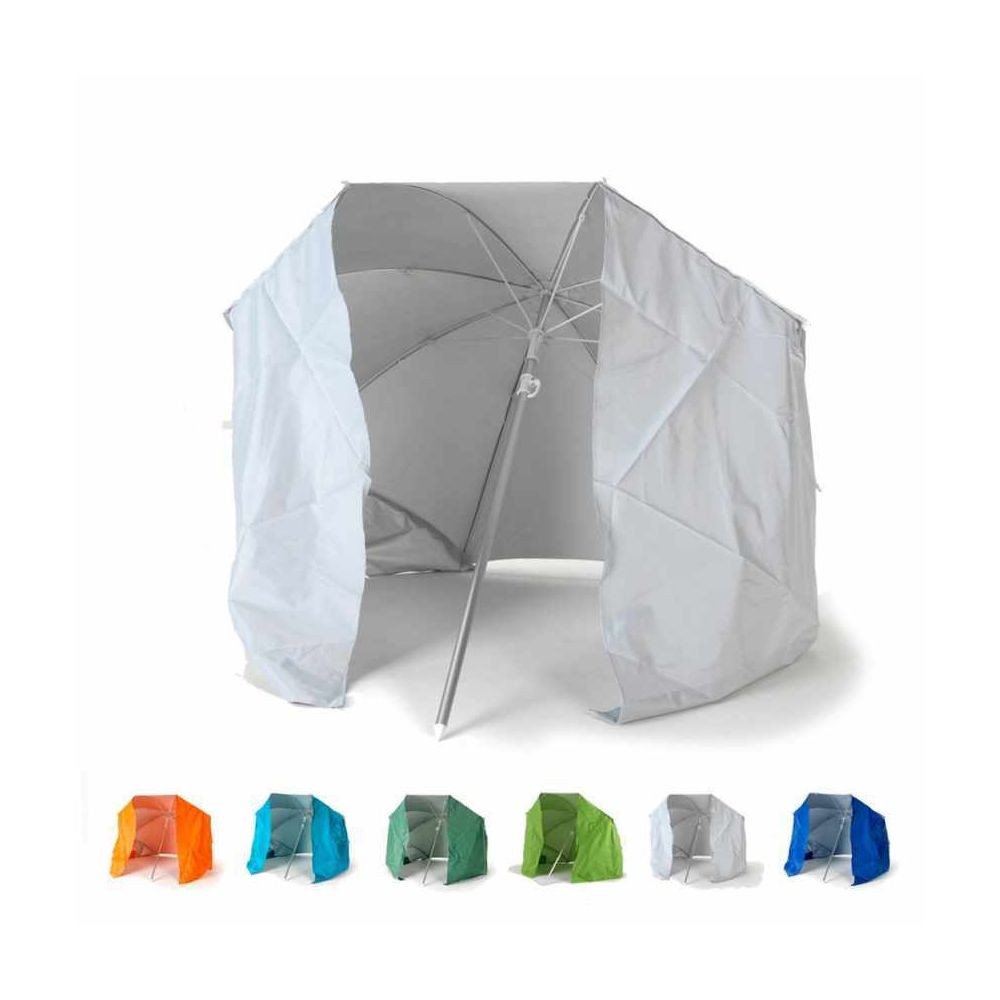 Beachline Parasol de plage pliable portable léger aluminium tente 160 cm Piuma, Couleur: Blanc
