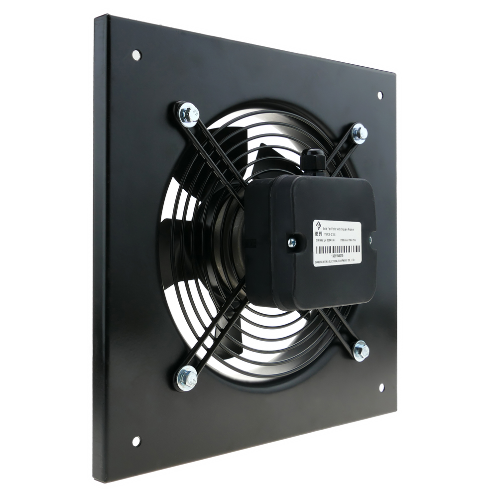 Primematik PrimeMatik - Extracteur d'air de mur pour la ventilation industrielle de 200 mm 2550 rpm carré 310x310x48 mm