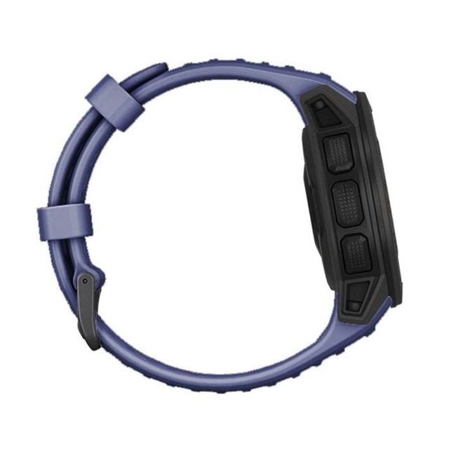 Bracelet connecté Bracelet pour montre connectée Dragonne de remplacement en silicone Garmin Instinct 22mm bleu foncé