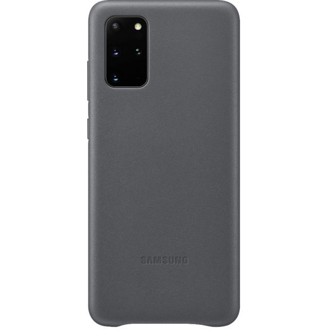Samsung - Coque en cuir pour Galaxy S20+ Gris - Accessoires Samsung Accessoire Smartphone